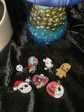 Nightmare Before Christmas Enamel Pin Lot - Jack, Sally & Friends